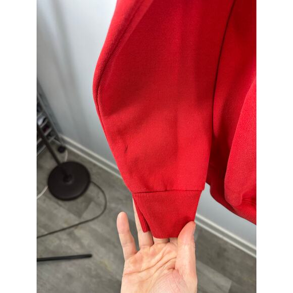 Vintage South Dakota Coyotes Crewneck Sweatshirt Red HL Miller Gold Size XL USA - Picture 9 of 11